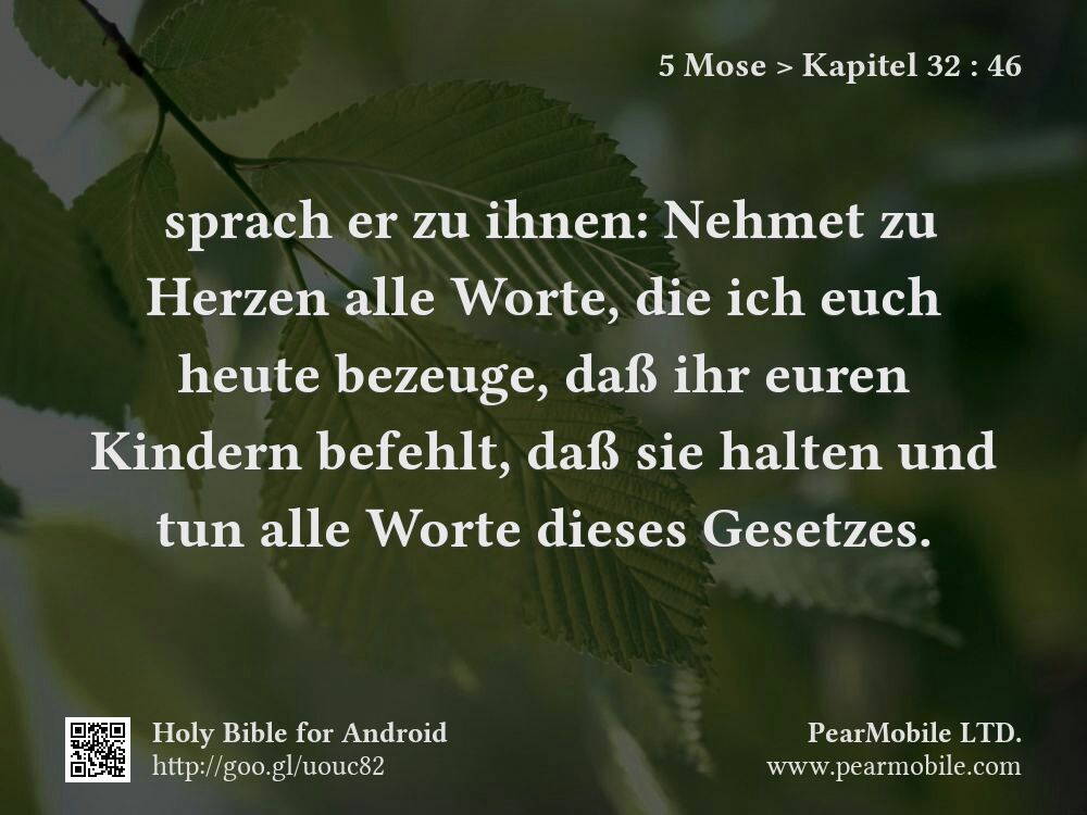 5 Mose, Kapitel 32:46